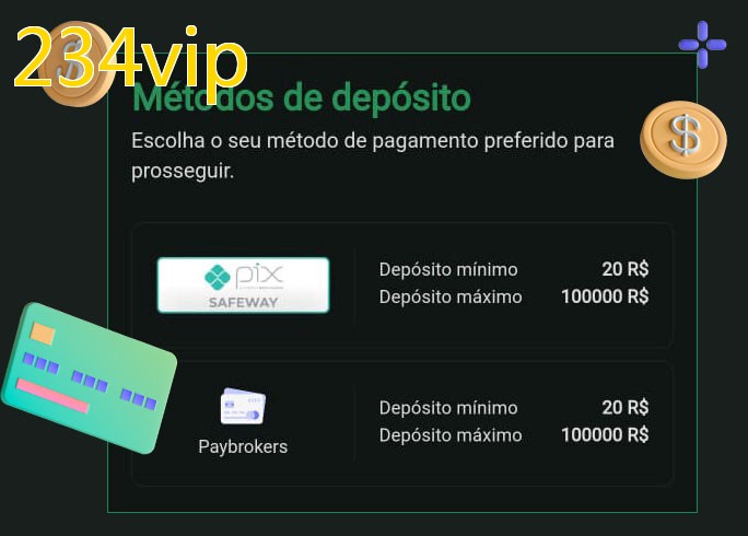 O cassino 234vipbet oferece uma grande variedade de métodos de pagamento